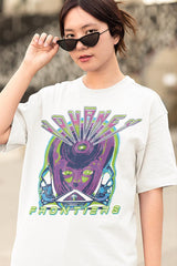 Journey Frontiers Neon Album Graphic T-Shirt - Classic Rock Music Clothing - Vintage Concert Lover Gift Idea