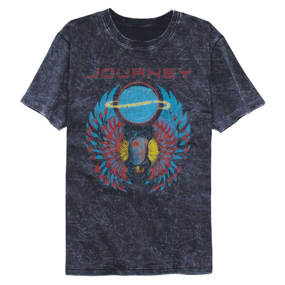 Journey Journey Scarab With Orb Adult Graphic T-Shirt - Legendary Classic Rock Band Clothing - Vintage Idea