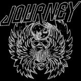 Journey Scarab Lines Logo Graphic T-Shirt - Classic Rock Music Clothing - Vintage Concert Lover Gift Idea
