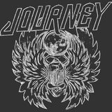 Journey Scarab Lines Logo Graphic T-Shirt - Classic Rock Music Clothing - Vintage Concert Lover Gift Idea