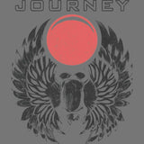 Journey Monotone Scarab Logo Graphic T-Shirt - Classic Rock Music Clothing - Vintage Concert Lover Gift Idea