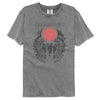 Journey Monotone Scarab Logo Graphic T-Shirt - Classic Rock Music Clothing - Vintage Concert Lover Gift Idea