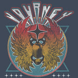 Journey Stars Logo Graphic T-Shirt - Classic Rock Music Clothing - Vintage Concert Lover Gift Idea