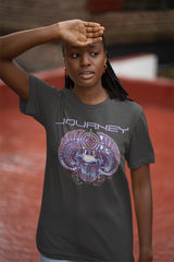 Journey Space Graphic T-Shirt - Classic Rock Music Clothing - Vintage Concert Lover Gift Idea