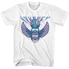Journey 3 Color Scarab Logo Graphic T-Shirt - Classic Rock Music Clothing - Vintage Concert Lover Gift Idea
