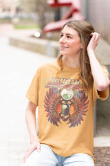 Journey Segmented Colors Double Sided Graphic T-Shirt - Classic Rock Music Clothing - Vintage Concert Lover Gift