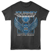 Journey 3D Text Scarab Logo Graphic T-Shirt - Classic Rock Music Clothing - Vintage Concert Lover Gift Idea