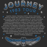Journey 3D Text Scarab 2-Sided Adult Graphic T-Shirt - Vintage Rock Band Merch - Unisex Concert Fan Gift