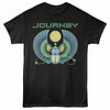 Journey Scarab Outlined Logo Graphic T-Shirt - Classic Rock Music Clothing - Vintage Concert Lover Gift Idea