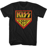 KISS Kissarmy Graphic T-Shirt - Classic Rock Music Clothing - Vintage Concert Lover Gift Idea