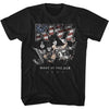KISS Amerikiss Graphic T-Shirt - Classic Rock Music Clothing - Vintage Concert Lover Gift Idea