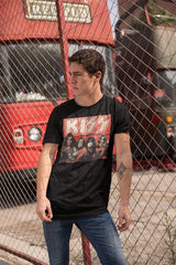 KISS Aliveworldwide Graphic T-Shirt - Classic Rock Music Clothing - Vintage Concert Lover Gift Idea