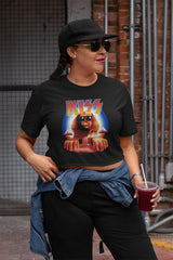 KISS H.I.T.S. Sphinx Graphic Ladies T-Shirt - Classic Rock Music Clothing - Vintage Concert Lover Gift Idea