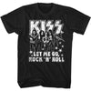 KISS Letmego Graphic T-Shirt - Classic Rock Music Clothing - Vintage Concert Lover Gift Idea