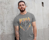 KISS Kiss74 Graphic T-Shirt - Classic Rock Music Clothing - Vintage Concert Lover Gift Idea