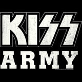 KISS Bwkissarmy Graphic T-Shirt - Classic Rock Music Clothing - Vintage Concert Lover Gift Idea