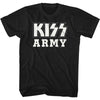 KISS Bwkissarmy Graphic T-Shirt - Classic Rock Music Clothing - Vintage Concert Lover Gift Idea