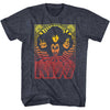 KISS Waves Graphic T-Shirt - Classic Rock Music Clothing - Vintage Concert Lover Gift Idea
