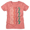 KISS Washed Out Logo Ladies Graphic T-Shirt - Classic Rock Music Clothing - Vintage Concert Lover Gift Idea
