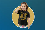 KISS Sketchy Faces Youth Graphic T-Shirt - Classic Rock Music Clothing - Vintage Concert Lover Gift Idea