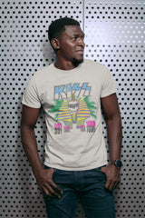 KISS Egyptian Shade Graphic T-Shirt - Classic Rock Music Clothing - Vintage Concert Lover Gift Idea
