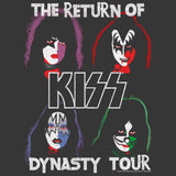 KISS Dynasty Graphic T-Shirt - Classic Rock Music Clothing - Vintage Concert Lover Gift Idea