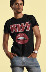 KISS Drip Graphic T-Shirt - Classic Rock Music Clothing - Vintage Concert Lover Gift Idea