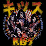 KISS-RR All Nit Japanese Graphic T-Shirt - Classic Rock Music Clothing - Vintage Concert Lover Gift Idea