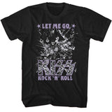 KISS-Glass Breaking Graphic T-Shirt - Classic Rock Music Clothing - Vintage Concert Lover Gift Idea