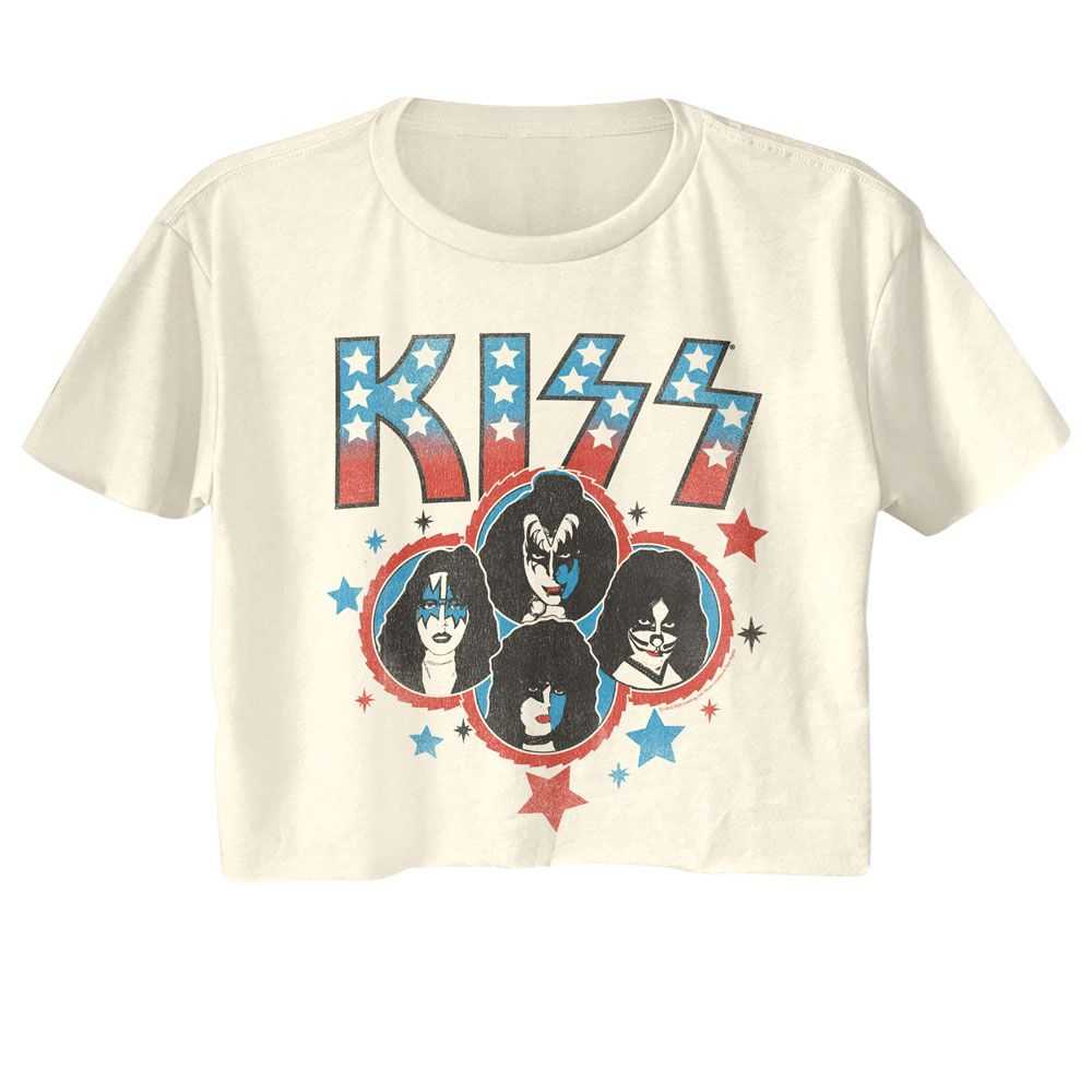 KISS Americana Stars Graphic Tank Top - Classic Rock Music Clothing - Vintage Concert Lover Gift Idea