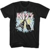 KISS Two Guitars Graphic T-Shirt - Classic Rock Music Clothing - Vintage Concert Lover Gift Idea