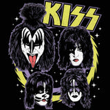 KISS Spike Circles Graphic Girl Tank Top - Classic Rock Music Clothing - Vintage Concert Lover Gift Idea