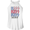 KISS Patriotic Logo Graphic Tank Top - Classic Rock Music Clothing - Vintage Concert Lover Gift Idea