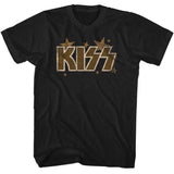 KISS Stars Graphic T-Shirt - Classic Rock Music Clothing - Vintage Concert Lover Gift Idea