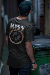 KISS Destroyer Album 2-Sided Graphic T-Shirt - Classic Rock Music Clothing - Vintage Concert Lover Gift Idea