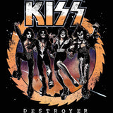 KISS Destroyer Album 2-Sided Graphic T-Shirt - Classic Rock Music Clothing - Vintage Concert Lover Gift Idea