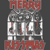 KISS Snowy Kissmas Graphic T-Shirt - Classic Rock Music Clothing - Vintage Concert Lover Gift Idea
