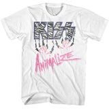 KISS Animalize Graphic T-Shirt - Classic Rock Music Clothing - Vintage Concert Lover Gift Idea