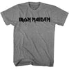 Iron Maiden 1 Color Logo Graphic T-Shirt - Classic Rock Music Clothing - Vintage Concert Lover Gift Idea