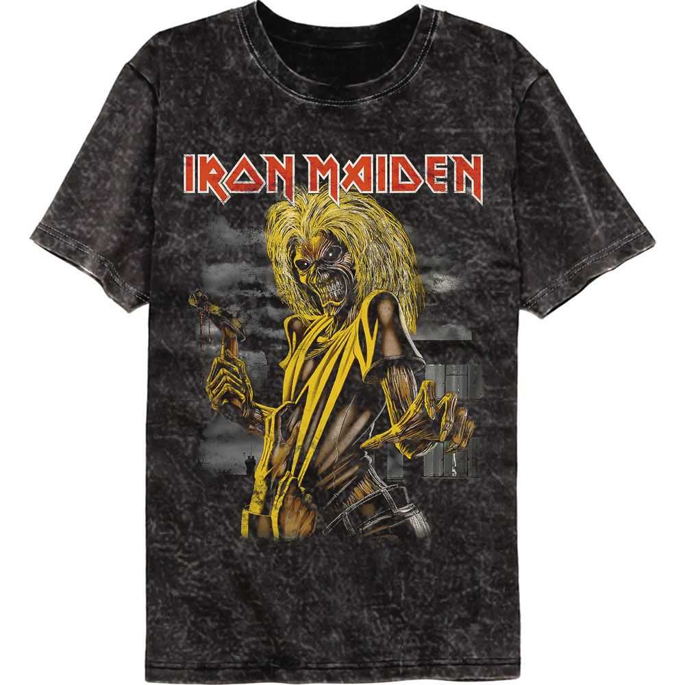 Iron Maiden Killers Cover Graphic T-Shirt - Classic Rock Music Clothing - Vintage Concert Lover Gift Idea