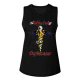 Motley Crue Dr Feel Good Ladies Graphic Tank Top - Classic Rock Music Clothing - Vintage Concert Lover Gift Idea