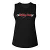 Motley Crue RD And Wht Logo Graphic Ladies Tank Top- Classic Rock Music Clothing - Vintage Concert Lover Gift Idea