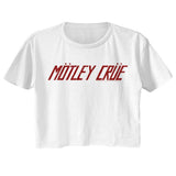Motley Crue Logo Ladies Graphic T-Shirt - Classic Rock Music Clothing - Vintage Concert Lover Gift Idea