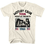 Motley Crue SATD83 Graphic T-Shirt - Classic Rock Music Clothing - Vintage Concert Lover Gift Idea