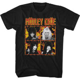 Motley Crue Fire And Wire Graphic T-Shirt - Classic Rock Music Clothing - Vintage Concert Lover Gift Idea