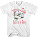 Motley Crue Dotty Masks Graphic T-Shirt - Classic Rock Music Clothing - Vintage Concert Lover Gift Idea