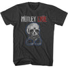 Motley Crue Skull And Cuffs Graphic T-Shirt - Classic Rock Music Clothing - Vintage Concert Lover Gift Idea