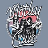 Motley Crue Studded Graphic T-Shirt - Classic Rock Music Clothing - Vintage Concert Lover Gift Idea