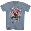Motley Crue Studded Graphic T-Shirt - Classic Rock Music Clothing - Vintage Concert Lover Gift Idea