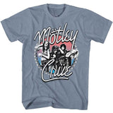 Motley Crue Studded Graphic T-Shirt - Classic Rock Music Clothing - Vintage Concert Lover Gift Idea